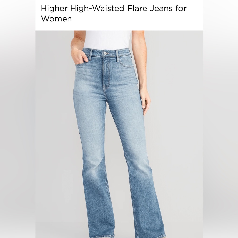 Higher high rise flare jeans